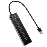 7포트 5Gbps USB 3.0 허브 스플리터 USB 2.0 7 in 1 허브 스플리터 PC 컴퓨터 노트북용