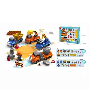 新设计儿童塑料油罐车三种不同类型的卡车玩具