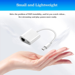 อะแดปเตอร์ USB C เป็นอีเธอร์เน็ตพร้อมฟังก์ชั่นชาร์จ, อะแดปเตอร์ Type-C เป็น RJ45 อีเธอร์เน็ต, อะแดปเตอร์เครือข่าย LAN แบบพกพาที่ใช้พอร์ต USB-C - Product Image 6