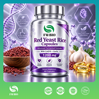 Capsules de levure de riz rouge de haute qualité 600mg, formule bien-être à base de riz fermenté, capsules de levure de riz rouge, usine OEM