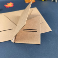 Carpeta de Papel Kraft para viaje, con bolsa de archivo para sobres de tarjetas
