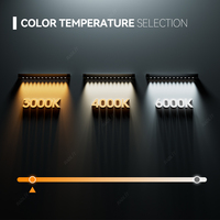 Bande lumineuse LED moderne en aluminium anti-éblouissement avec capteur de geste, finition brossée, écologique, pour cuisine intérieure, armoire, DC12V
