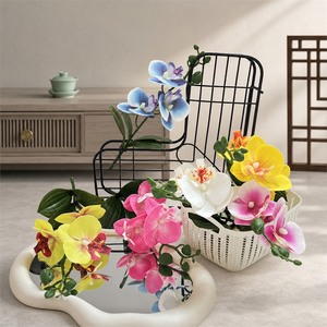 Orquídeas Phalaenopsis Artificiales de 24 Pulgadas de Alto Sin Maceta, Decoración del Hogar, Accesorios Simples para Fotografía - Product Image 1