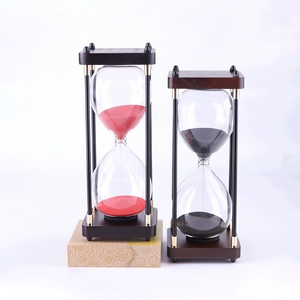 Luxury Wooden Base Metal <b>Hourglass</b> Sand <b>Timer</b> for Home Office Desk Decor Custom Logo Time Management Gift Ornament - Product Image 6
