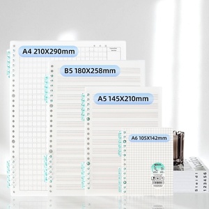 Quaderno Trasparente a Fogli Mobili - <span class=keywords><strong>A5</strong></span>/A6/B5/<span class=keywords><strong>A4</strong></span> per Raccoglitori Staccabili, Pagine a Quadretti/Rigate/Intere, Ideale per Regalo <span class=keywords><strong>e</strong></span> Ufficio Scolastico - Product Image 1