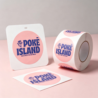 Impression d'étiquettes d'emballage circulaires personnalisées avec logo de marque, autocollantes, en vinyle imperméable, étiquettes rondes pour aliments, rouleau d'étiquettes de scellage