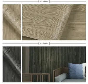 Grey Wood Grain Self Adhesive PVC Vinyl Wallpaper DIY Wall Covering For Home Decoration