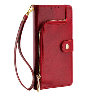 Bolsa con cremallera, Clip para tarjeta, funda para teléfono móvil para Samsung S23 S24 Plus, monedero, fundas de cuero de lujo para teléfono 15 Pro 14 13 <span class=keywords><strong>12</strong></span> 11 Pro Max - Product Image 6
