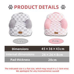 Factory Wholesale Cat <b>Sofa</b> Removable Washable Pet <b>Dog</b> Cat <b>Bed</b> Human <b>Sofa</b> Pet Mat Soft Portable Cat <b>Sofa</b> <b>Bed</b> - Product Image 4