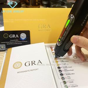 Pierre brute de moissanite de laboratoire <span class=keywords><strong>Lin</strong></span> <span class=keywords><strong>Ai</strong></span>, jaune doré, taille brillant, 5-9 mm, 0,5-4,0 carats, vente en gros, pierre principale, couleur feu - Product Image 3