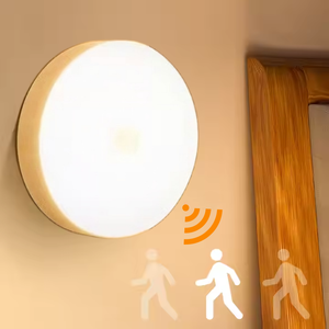 Luz con Sensor de Movimiento Humano, Recargable por USB, 800 mAh, Tamaño Mediano, LED Regulable, para Dormitorio, Escuela, Pared/Gabinete - Product Image 1