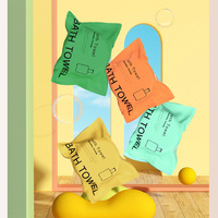 Compressed Bath Towel Thickened and Increased Disposable Portable Individually Packaged Non-Woven Bath Towel 70X140