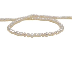 Perle a forma di patata da 3-<span class=keywords><strong>4</strong></span> mm, forti e luminose, accessori semilavorati per collane, perle piccole naturali d'acqua dolce, <span class=keywords><strong>perline</strong></span> sfuse fai da te - Product Image 5