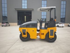 Force de compactage élevée, réparation d'asphalte, roulement et polissage du revêtement de 3 <span class=keywords><strong>tonnes</strong></span>, tous pneus en caoutchouc - Product Image 5