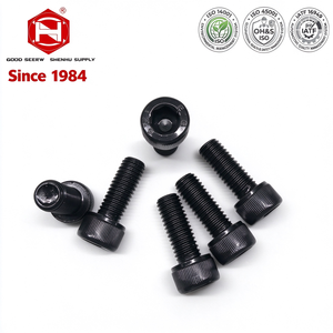12.9 Grade Carbon Steel Hex Socket Knurled Cap <b>Head</b> <b>Screw</b> for Machinery Assembly - Product Image 1