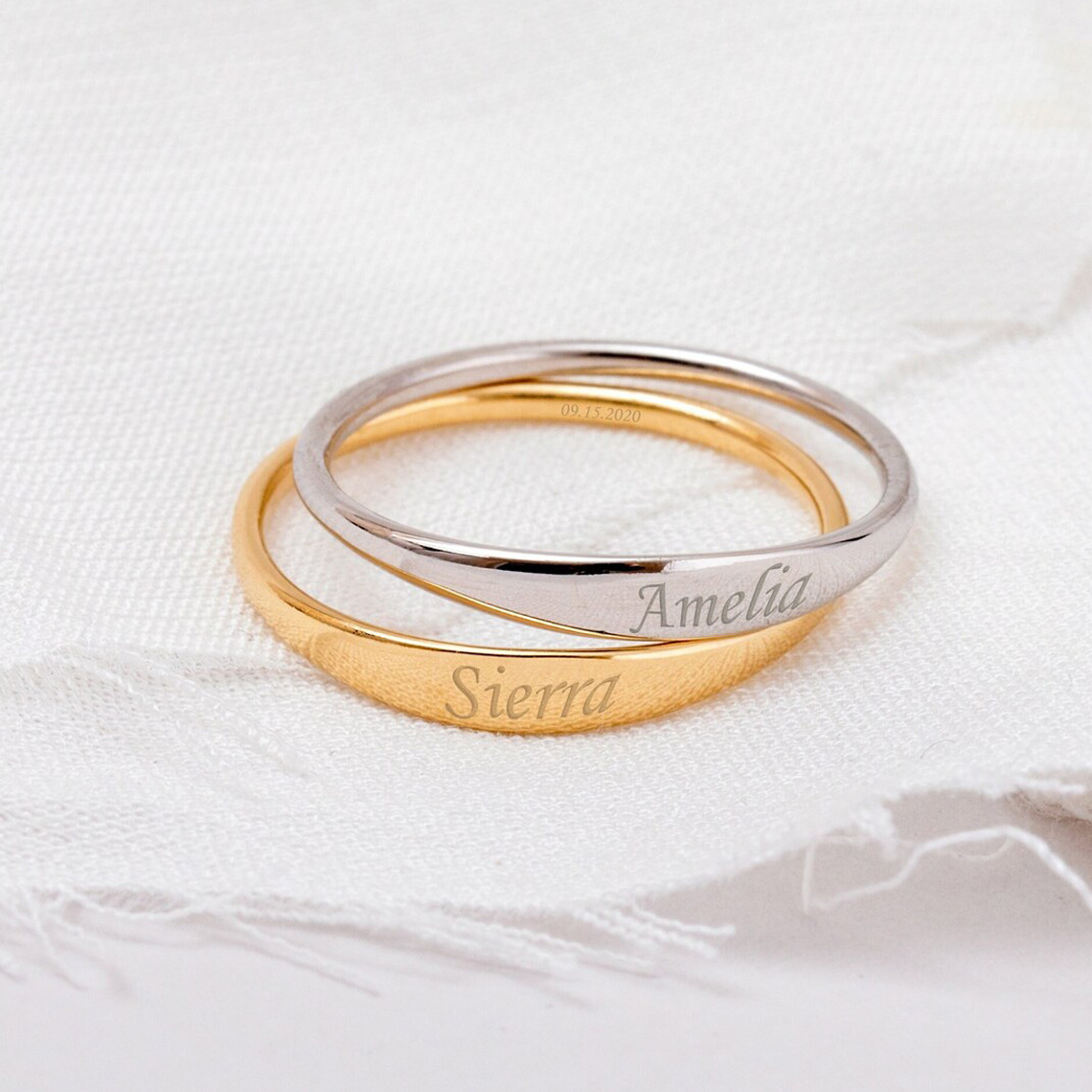 skinny name ring blanks