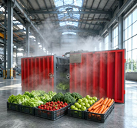 Volledig automatische vacuüm-voorverkoelingsmachine SUS304 voor fruit, groenten, gekookt vlees, snelle koeling