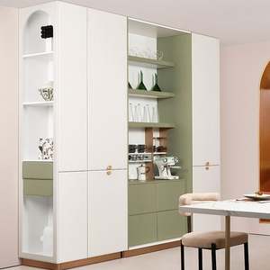 Organizador de Gabinetes de Cocina Robótico Inteligente, Estantes Giratorios Automáticos para Especias, Estantes Elevables Motorizados de Vidrio y Mármol para Apartamento - Product Image 1