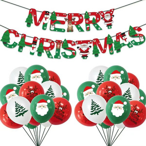 Juego de globos y pancartas de decoración navideña con 16 globos para decoración de fiestas, centros comerciales y hoteles - Product Image 2