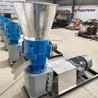 Granulateur d'aliments pour bétail haute efficacité 100-300 kg/h, moulin à granulés pour volailles, moteur puissant pour aliments de poulet Henan