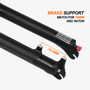 <span class=keywords><strong>Fourche</strong></span> à suspension pneumatique en alliage d'aluminium TOSEEK, compatible avec les freins à disque, taille de tige adaptée aux vélos de montagne 26.27.5/29 pouces, fourches pneumatiques OEM - Product Image 4