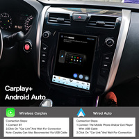 HFMidia 9.7 inci Radio BT Layar Vertikal Multimedia Video Head Unit Untuk Nissan Altima 2013-2016 Wireless CarPlay Auto Players