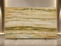 Dalles de quartz naturel de Cappadocie polies, découpées sur mesure, pour îlots de cuisine, comptoirs, dessus de table basse et étagères