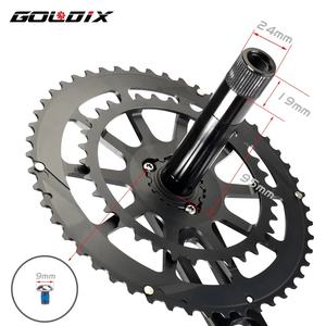 GOLDIX Manivelle de vélo ultralégère 170/175 mm en alliage d'aluminium BSA BB92 pour vélo de route, VTT et gravier, avec plateau <span class=keywords><strong>50</strong></span>-34T pour chaîne Sram - Product Image 5