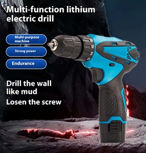 مثقاب طرق لاسلكي 13 مم بسرعة متغيرة ومحرك بدون فرش 500 واط وبطارية 2.0 أمبير/ساعة لأعمال البناء والمعادن والاستخدام المنزلي (OEM) - Product Image 1