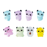 Panda lumineux créatif et mignon pour aménagement paysager, accessoires décoratifs DIY pour jardin Mengli, mini ornements de bureau
