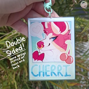 Badge nominatif personnalisé en acrylique époxy avec motif en fourrure, impression physique sur mesure, OEM/ODM - Product Image 3