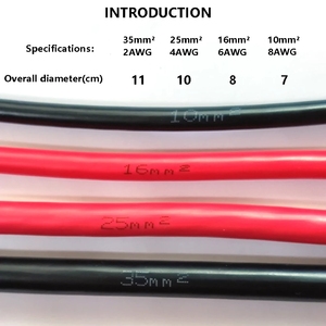8/6/4/2 AWG 10/16/25/35mm2 câble de connexion de batterie fil de cuivre avec bornes pour connexion parallèle UPS, onduleur, série de batteries - Product Image 4