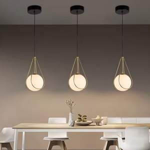 Lumière suspendue LED en forme de boule de verre personnalisable Zeal Lighting Indoor Clear Glass Pendant Light - Product Image 1