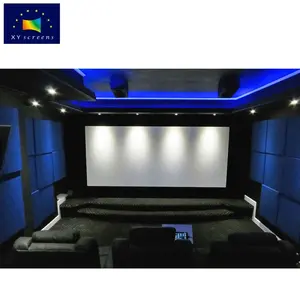 XYSCREENS Good quality 150" Sound Max 4K Woven Acoustically Transparent Fixed Frame Projection Screen