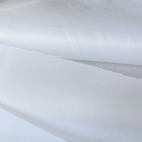 100% Polyester Taffetas Tissu Blanc 320T-400T Veste D'hiver Doublure Downproof Cire pour Vêtements