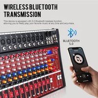 Table de Mixage Audio Professionnelle CT12 pour Studio, Console DJ 12 Canaux, Contrôleur Audio