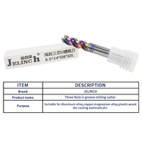 La Chine usine JELINCh 3 cannelures U-Slot fraise en bout en spirale pour l'aluminium