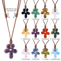 Pendentifs en Améthyste et Quartz Rose, Pierres de Guérison en Cristal, Bijoux en Pierre de Reiki pour Cadeaux de Fêtes - Vente Chaude