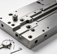Gabarit de précision en aluminium usiné CNC sur mesure pour brochage de machines d'impression 3D, options acier inoxydable/cuivre, précision 0,005 mm