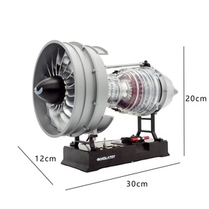 Tốt hơn cao mô phỏng Hợp kim kim loại máy bay dân dụng mô hình động cơ máy tính để bàn trang trí - Product Image 5