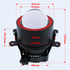 Lente Proiettore per Fari Auto HID Xenon con Anello <span class=keywords><strong>Angel</strong></span> Eye / Halo, Retrofit Fari, Lente Proiettore per Fari Auto - Product Image 2
