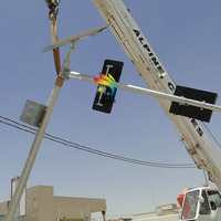 Soluciones de suministro de energía solar al aire libre para los países africanos Semáforos solares Sistemas de semáforos de control inalámbrico
