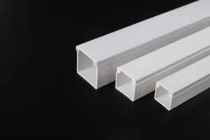 Taille de boîtier de fil électrique en <span class=keywords><strong>PVC</strong></span> en plastique de gouttière de fil d'usine de la Chine - Product Image 6