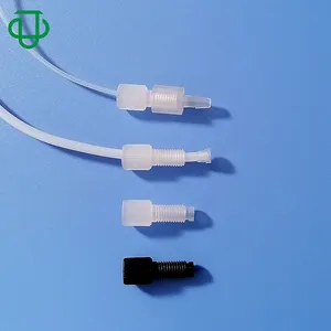 JU硬软管传输1/4-28UNF外螺纹塑料管快速连接器，用于1.6毫米/2.4毫米/3.2mmOD管