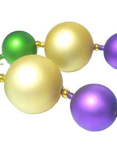 Matte Jumbo <strong>Mardi</strong> <strong>Gras</strong> Necklace <strong>Beads</strong> Holiday Party Decorations Plastic <strong>Mardi</strong> <strong>Gras</strong> <strong>Beads</strong> - Product Image 5