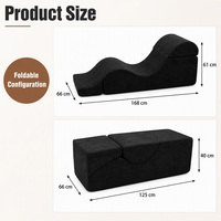 Canapé de yoga incurvé en tissu respirant et écologique pour adultes, chaise Tantra en forme de vague pour étirements, fabricant ODM