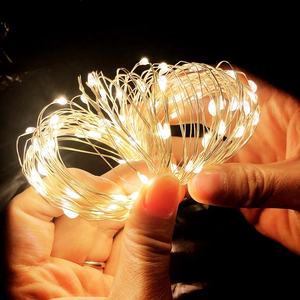<span class=keywords><strong>Guirlande</strong></span> <span class=keywords><strong>lumineuse</strong></span> en fil de cuivre 1/2/5M pour la décoration de l'arbre de Noël et de la fête de mariage. - Product Image 6