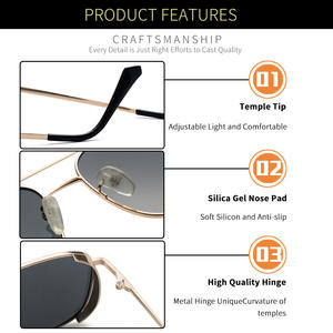 แว่นกันแดดเกรย์ แจ็ค ไพลอต รุ่น 1251 ทรงเต็มกรอบ เลนส์ TAC ป้องกันรังสียูวี 400 สำหรับผู้ใหญ่ทุกเพศ - Product Image 4