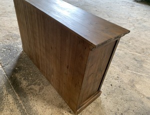 Gabinete de bebidas de madera recuperada con parte superior de zinc antiguo DP3040, muebles de sala de estar de lujo para el hogar o el hotel con pino de Vietnam - Product Image 4