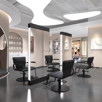 Miroir LED de luxe de haute qualité, station de coiffure, mobilier de salon de beauté, miroir de coiffure